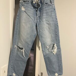 MOTHER The Tomcat Light Blue Denim